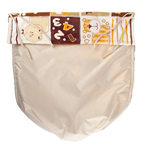 Kaarsgaren Manta impermeable para cochecito de bebé, silla de paseo, color beige/hipopótamo, tamaño 70 x 100 cm (beige/hipopótamo)