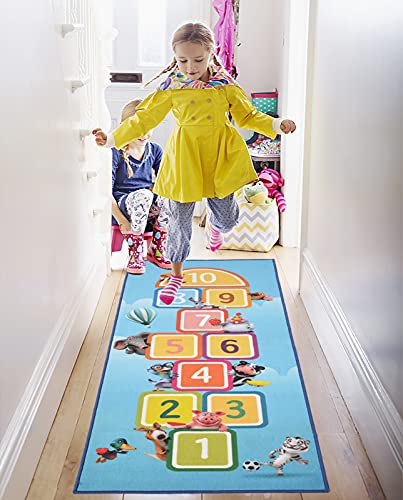 Kapler Alfombra de juego para niños, antideslizante, ideal para jugar con coches y juguetes, seguridad para divertirse y estudiar educación.