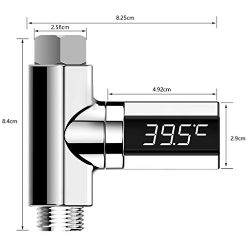 Kcnsieou Alta precisión pantalla LED hogar flujo agua grifo ducha termómetro temperatura monitor bebé