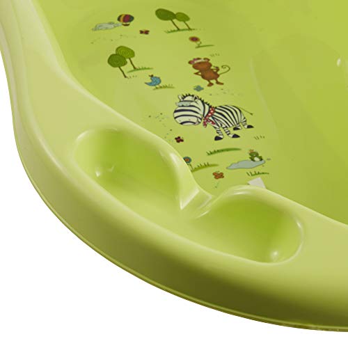 keeeper Bañera Ergonómica, De 0 a 12 meses, Hippo, 84 cm, Wiktoria, Verde