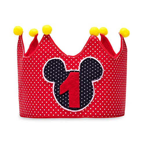 Kembilove Conjunto Cumpleaños de 4 piezas para Bebé de 1 año – Con Corona, Body, Tutu y Vela – Disfraz para sesiones de fotos de Cumpleaños – Diseño Minnie 9 -12 Meses