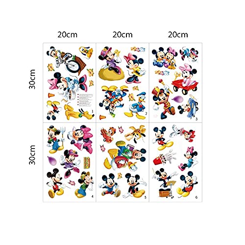 Kibi Pegatinas Infantiles Pared Minnie Pegatinas Decorativas Pared mickey Mouse Stickers Pared Mickey Dormitorio Calcomanias para Niños Pared Calcomanias Mickey