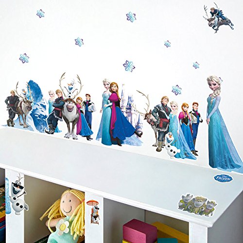 Kibi Stickers Infantiles Frozen Adhesivos Pared Decorativos Pegatinas De Pared Frozen Para La Habitación Niños Decoración De Pared Dormitorio Bebe Pegatinas De Pared Extraíble