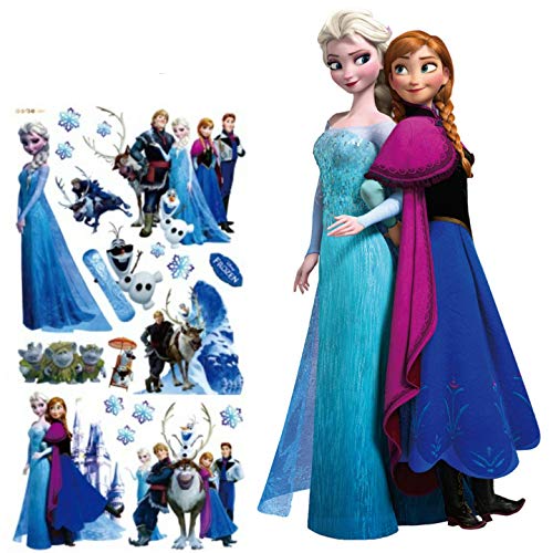 Kibi Stickers Infantiles Frozen Adhesivos Pared Decorativos Pegatinas De Pared Frozen Para La Habitación Niños Decoración De Pared Dormitorio Bebe Pegatinas De Pared Extraíble