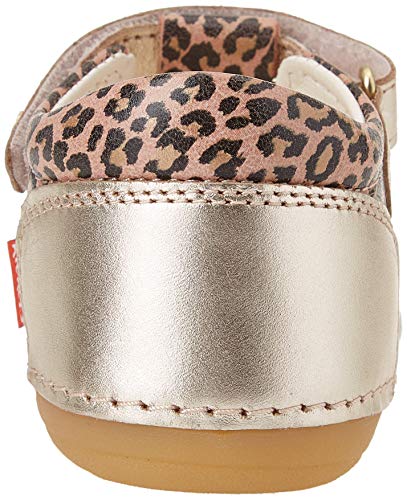 Kickers Sushy, Zapatos Planos Mary Jane Unisex bebé, Beige Leopard 113, 24 EU