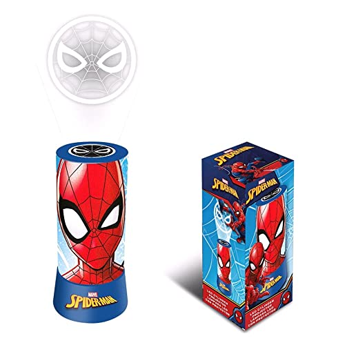 Kid Licensing Proyector Led Cilindrico Spiderman - Luz de Compañía