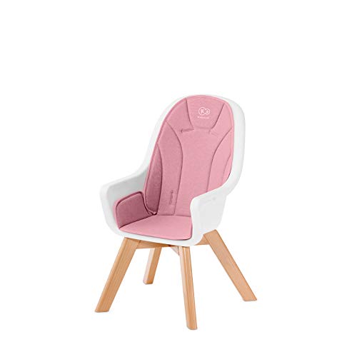 Kinderkraft Trona de Bebé TIXI, Silla Alta, Ergonómica, Ajustable, Rosa