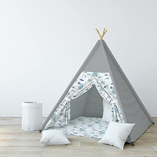 KOSPU Tienda de Juegos para Niños Tipi Set para Niños Tienda de Juguetes Tipi Indio Con Ventana Tienda de Juegos para Habitación de Niños Bebé