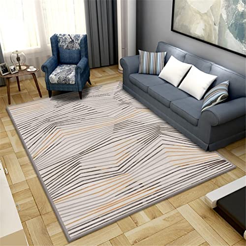 Kunsen alfombras para bebé Alfombra Bebe Gateo Alfombrillas rectangulares Resistentes a la Suciedad de Pelo bajo para Dormitorio Alfombra Gris Alfombra de Juegos 120X160CM 3ft 11.2" X5ft 3"