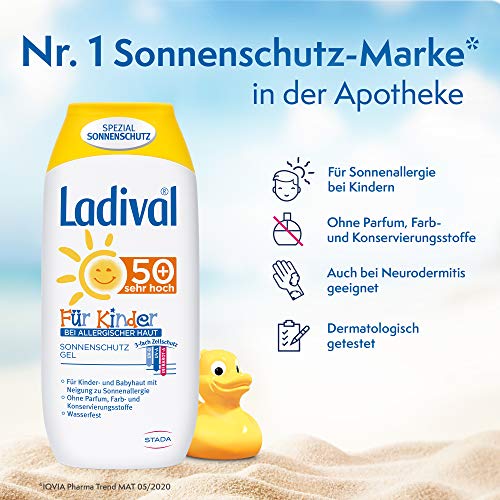 Ladival Niños Protector solar en gel SPF 50+, 200 ml