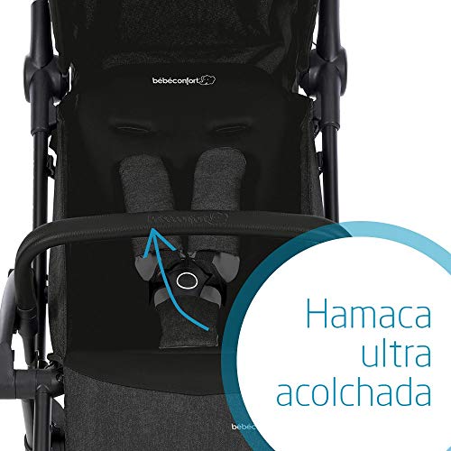 Laika Bébé Confort Cochecito super urbano, ultracompacto y ligero, homologado para viajar, desde 0 meses hasta 3,5 años, color nomad black