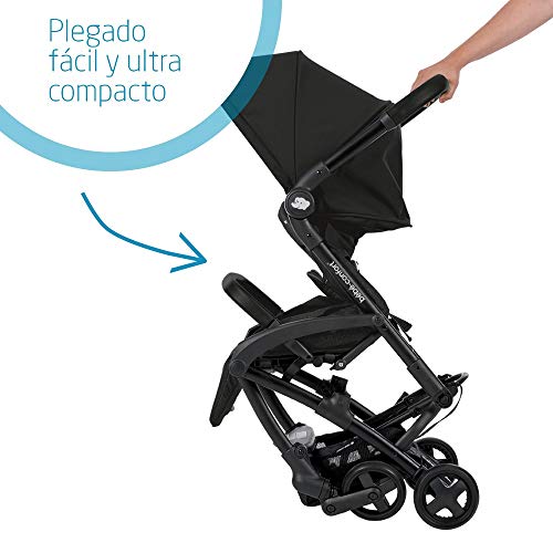 Laika Bébé Confort Cochecito super urbano, ultracompacto y ligero, homologado para viajar, desde 0 meses hasta 3,5 años, color nomad black