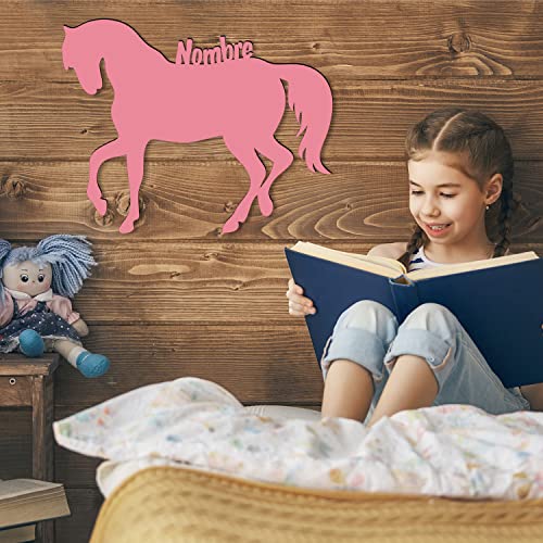 Lámpara de noche caballo luz - Regalo para bautizos, Navidad, cumpleaños - fiesta bienvenida bebe sagrada comunión bebé niño niña - individual Único con nombre de deseo