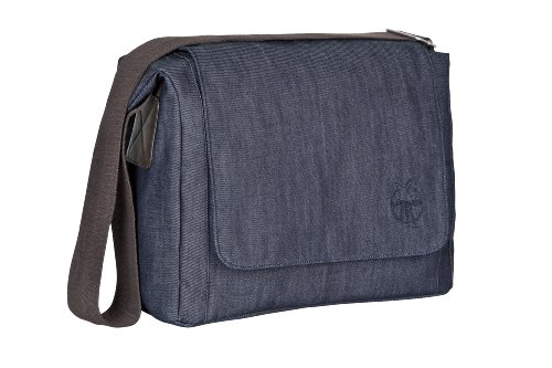 Lässig bolsa de pañales - Green Label - Pequeña actualización Messenger Bag - Denim Blue - Nuevo dibujo