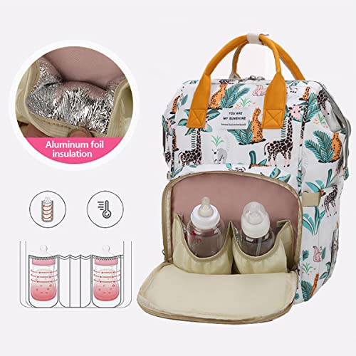 LEcylankEr Mochilas para Pañales - Bolso Maternidad de Gran Capacidad - Mochila Carro Bebe de tela Oxford con Bolsillo Aislante - Bolsos para Carritos de Bebe con 5 Elegantes Estilos (4)