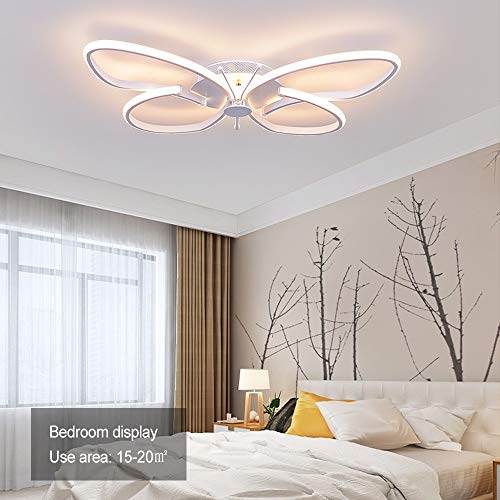 LED Mariposa Lámpara De Techo, 42W 3800lm Panel Acrílico Creativo Moderno Luces De Techo, Adecuada for Sala De Estar, Cocina, Habitación De Niños, Dormitorio Lámpara De Techo Con, L64*W44*H8cm