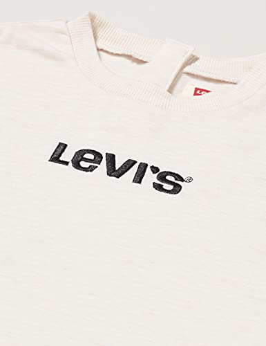 Levi's kids LVB Logo Crewneck Sweatshirt 6ED607 Sudadera, Avena Heather, 6 Meses para Bebés