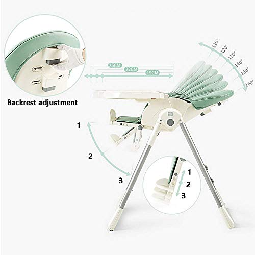 LIANYANG Sillas altas de bebé para alimentar a los niños Silla de bebé para bebé Silla de paseo Cojín Estera de bebé Silla de comedor Cinturón de seguridad Asiento portátil Silla de almuerzo Asiento E