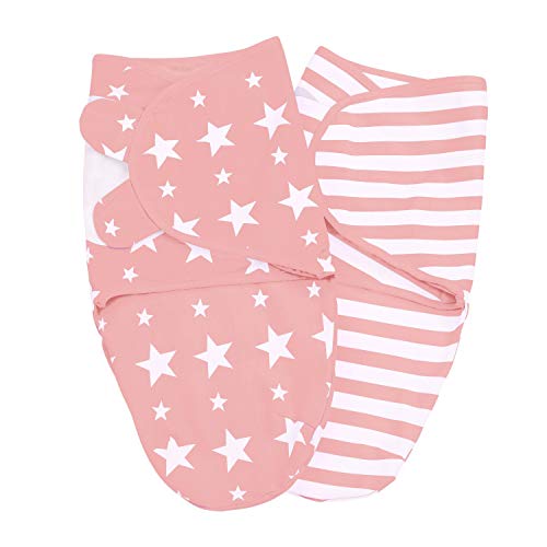 Lilly and Ben® Baby Swaddle Wrap Manta Envolvente - S/M o L - Saco-s De Dormir Bebe-s Recien Nacido-s Mantas Arrullo - Set 2