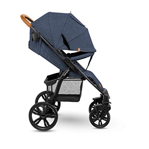 LIONELO Annet Silla de Pase Para niños hasta 22 kg 0-48M ajuste del respaldo hasta posición horizontal Capucha XXL Plegable fácil con ventana Mosquitera