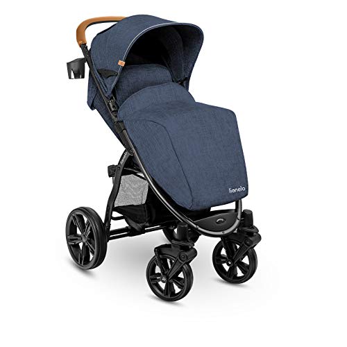 LIONELO Annet Silla de Pase Para niños hasta 22 kg 0-48M ajuste del respaldo hasta posición horizontal Capucha XXL Plegable fácil con ventana Mosquitera