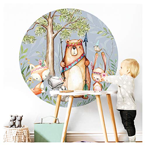 Little Deco DL586 - Adhesivo decorativo para pared de habitación infantil, diseño de oso zorro, 60 cm