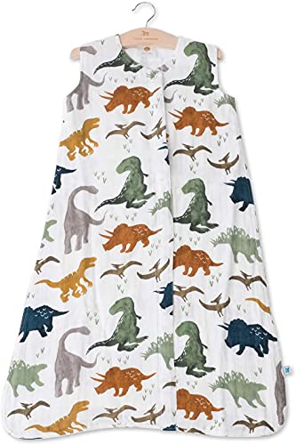 Little Unicorn | Cotton Muslin Sleep Bag Medium - Saquito en muselina de algodón talla M (Dino Friends)