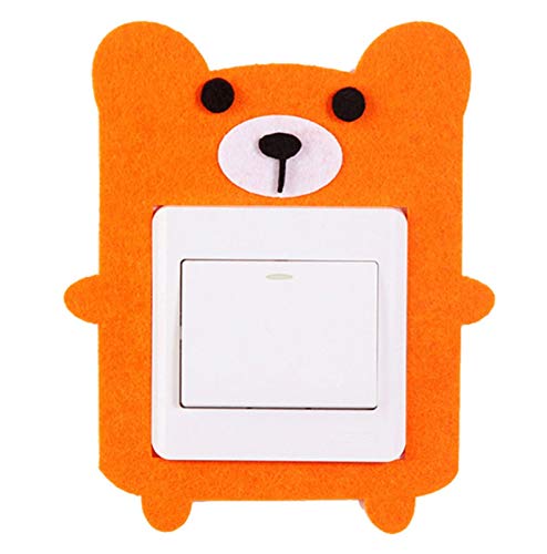 lliang Pegatinas de Pared 1 PC Creative Power Outlet Sticker Decoración de Fieltro Dibujos Animados Impermeable Pegatina Interruptor Lindo Etiqueta de Pared (Farbe : 4)