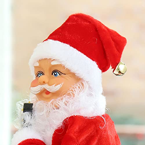 LLIU Juguete de Papá Noel con música, canto y baile Twerking Santa Felpa, figura musical en movimiento juguete de Navidad para padre, funciona con pilas, 30 cm, 5 estilos