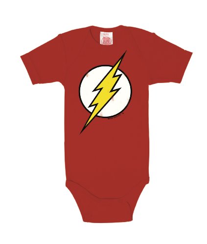 Logoshirt Body para bebé Flash - Logotipo - DC Comics - Flash - Logo - Pelele para bebé - Rojo - Diseño Original con Licencia, Talla 50/56, 0-2 Meses