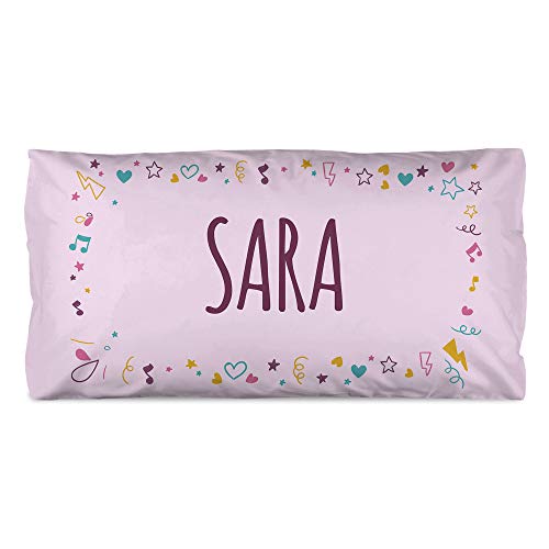 LolaPix Almohada Unicornio Personalizada con Nombre. Regalos Infantiles. Relleno Incluido. Varios Diseños a Elegir. Distintos tamaños a Elegir. Unicornio Rosa