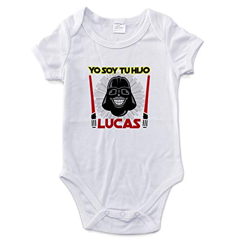 LolaPix Body niña Personalizado con Nombre. Regalos Personalizados para bebés. Bodies Personalizados Manga Corta. Varias Tallas. Star Wars