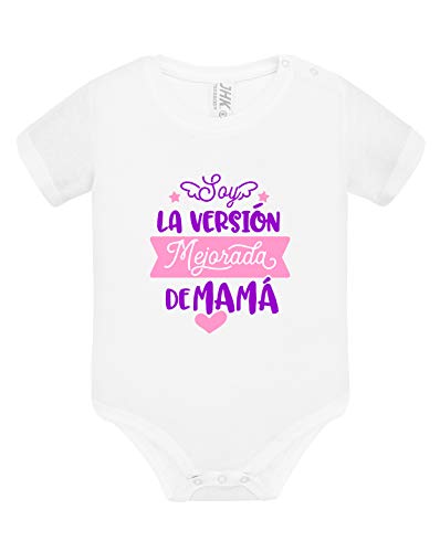 Los Eventos de la Tata. Body de Bebe para regalar a mamá Dia de la Madre.(Modelo Rosa, 9-12 Meses)La versión mejorada de Mamá