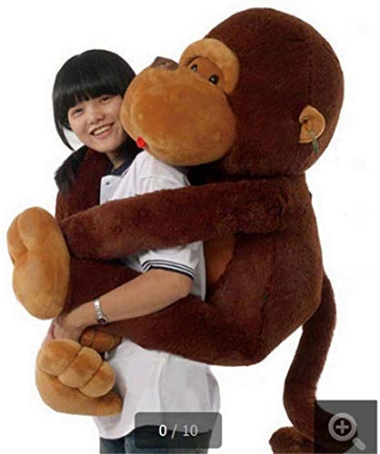 Los Niños De La Muñeca Bonita Big Brown Mono De Peluche De La Felpa Suave del Animal Gigante De Juguete De Regalo Niños,130cm