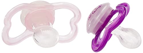 MAM Chupete Air Night S241 - Escudo con Orificios Extra Grandes para Pieles Sensibles, Tetina de Silicona Skinsofttm Ultrasuave, para Bebés de 6+ Meses, con Caja Auto Esterilizadora, Rosa, 2 Unidades