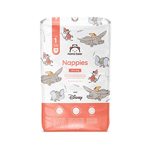 Mama Bear - Disney - 48 pañales ultrasecos, talla 1 (2-5 kg)