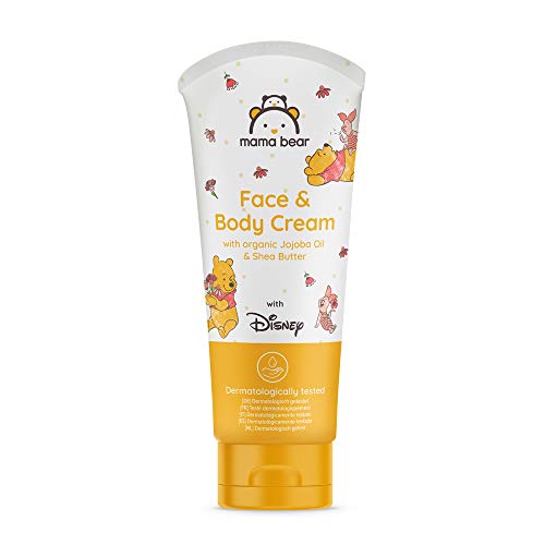 Mama Bear - Disney - Crema para la cara y el cuerpo con aceite de jojoba y manteca de karité orgánicos - 4 unidades x 100ml