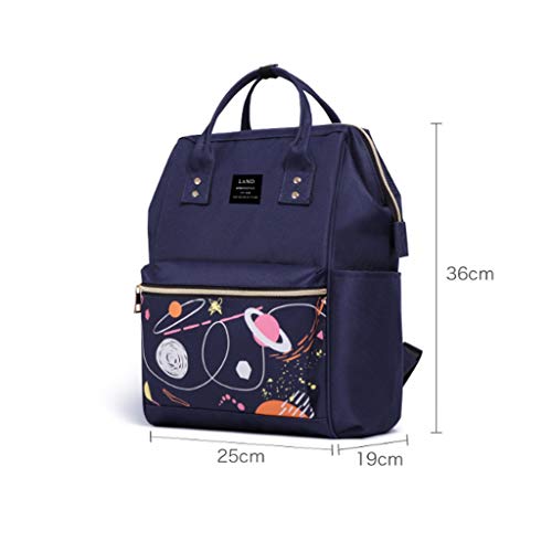 Mamibao Las mujeres Mochila impermeable anti-robo de hombro ligero de nylon bolsa de viaje Mochila Ladies