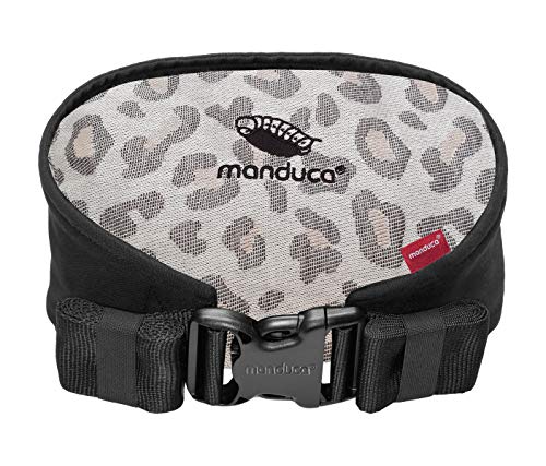 manduca Mochila portabebés Twist Leo < Portabebés de algodón orgánico (tejido Jaquard), cinturón abdominal suave con hebilla, correas de abanico y atado (edición limitada/estampado animal leopardo)