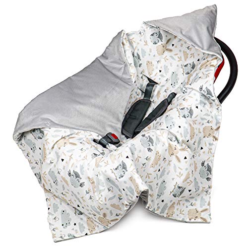 Manta para bebé de - 90 cm x 90 cm Terciopelo - Universal Primavera Verano bebé Manta Gris