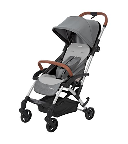 Maxi-Cosi Maxi Cosi Laika - Cochecito de bebé, ultra compacto y ligero desde el nacimiento, fácil de plegar, 0 meses a 3,5 años, 0-15 kg, color gris