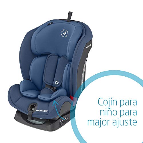 Maxi-Cosi Titan Silla Coche Bebé Grupo 1/2/3 ISOFIX, 9 - 36 kg, Silla Auto Bebé Reclinable, Crece con el Niño desde 9 Meses hasta 12 Años, Color Basic Blue (azul)