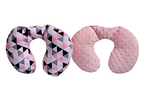 Medi Partners NECK PILLOW Soporte para el cuello para niños 100% Algodón/Minky Baby almohada para el cuello para coche cochecito conducir viajar Dormir Almohada Para el Cuello Rollo de Siesta