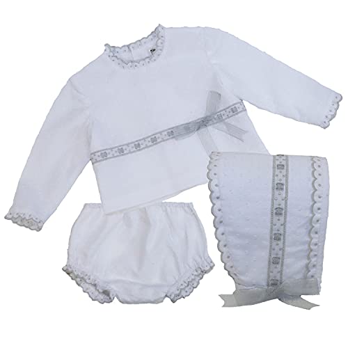 MI HIJA Y YO Canastillas Conjuntos ropa bebé unisex tres piezas de 3-9 meses Colección Adrielle