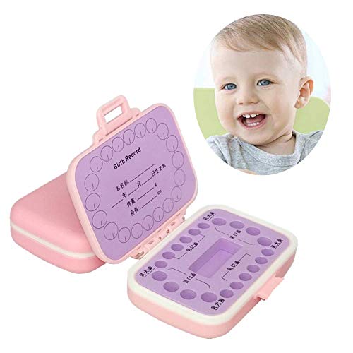 Mini Boutique Baby Tooth Box, Personalized Tooth Holder, Boy Girl Teeth Save Boxes Child Kids Tooth Keepsake Holder Organizer, con English Mark