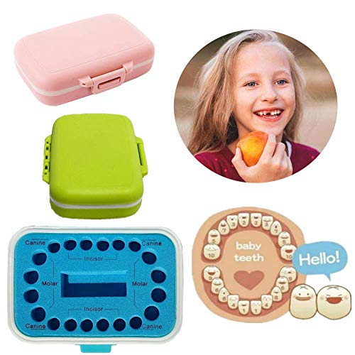 Mini Boutique Baby Tooth Box, Personalized Tooth Holder, Boy Girl Teeth Save Boxes Child Kids Tooth Keepsake Holder Organizer, con English Mark