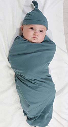 Miracle Baby Swaddle Blanket,Manta Envolvente para Bebé，Swaddle Wrap 100% Algodón,Saco de Dormir Bebe Recién Nacidos (3-6M,Verde Oscuro)