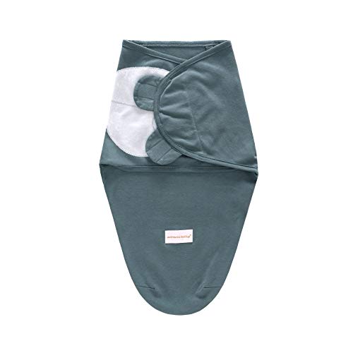 Miracle Baby Swaddle Blanket,Manta Envolvente para Bebé，Swaddle Wrap 100% Algodón,Saco de Dormir Bebe Recién Nacidos (3-6M,Verde Oscuro)