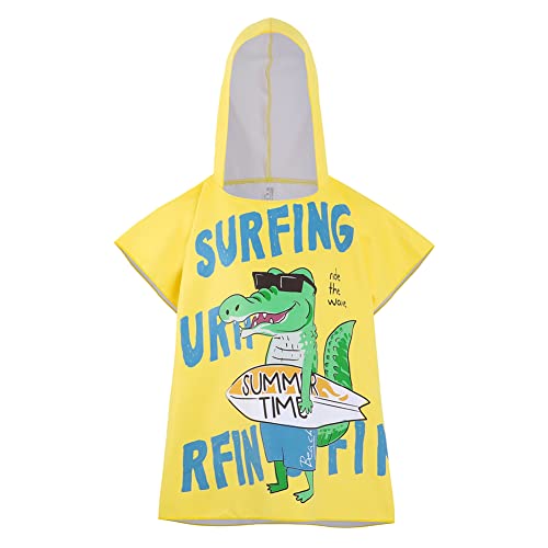 Miyanuby Swim Cover Up para Bebé Niña Niño Albornoz de Toalla de Baño con Capucha Suave Secado Rápido Nadar Encubrimiento de Playa Trajes Bata de Baño