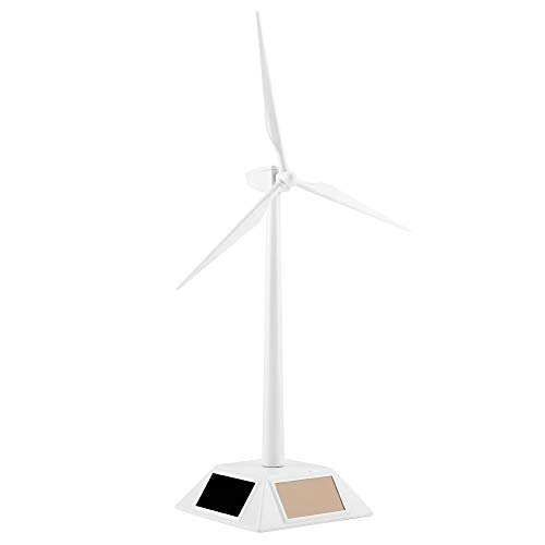 Modelo de Molino de Viento con Energía Solar, Juguetes Solares de Bricolaje para Niños Plásticos Altura de Turbina de Viento Aprox 26,5 cm para Decoración del Hogar Herramienta de Enseñanza